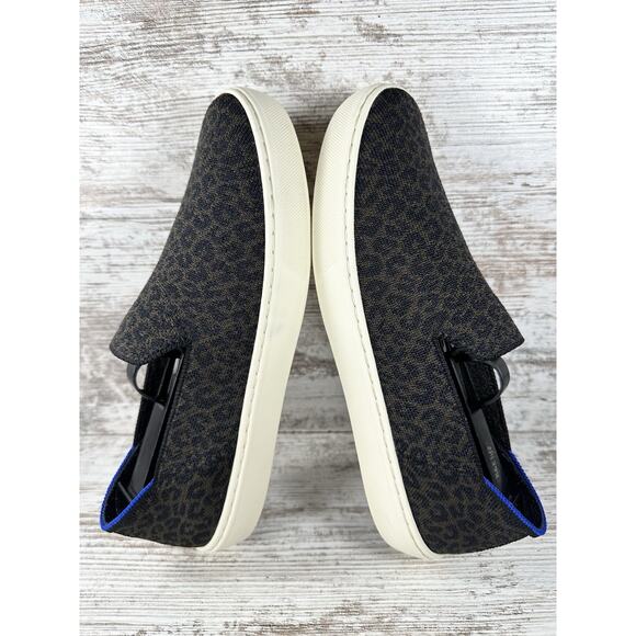 Women's Rothy's The Original Slip On Espresso Leopard Brown/Black Shoes Sz 8.5 - Picture 6 of 9